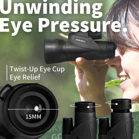 Person using 15x55 High Power Monocular With BAK4 Prism And FMC Lens Lightweight Optical Scope For Bird Watching And Hunting