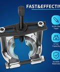 Heavy Duty 14 Piece Bearing Puller Set With 5 Ton Capacity Includes 2 Inch And 3 Inch Bearing Separator Jaws 6 Inch Yoke Close Up