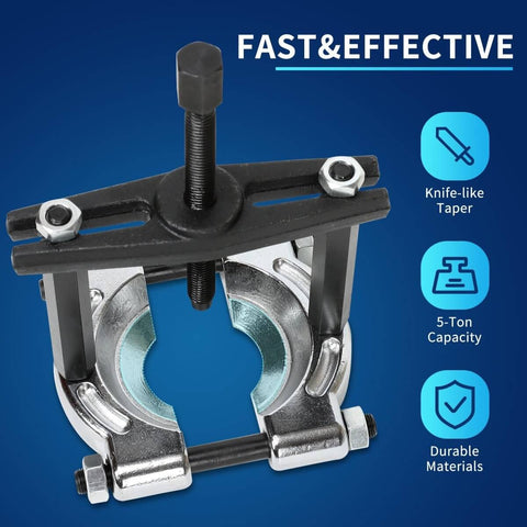 Heavy Duty 14 Piece Bearing Puller Set With 5 Ton Capacity Includes 2 Inch And 3 Inch Bearing Separator Jaws 6 Inch Yoke Close Up