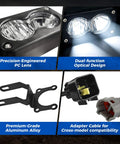 Upgraded Headlight Kit For Sur Ron Segway X260 And Talaria Sting R MX4 With Plug And Play Installation, rugged aluminum housing
