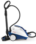 Smart Steam Mop With Handheld Unit Including Twelve Versatile Attachments To Sanitize Tile Hardwood Carpet And Car Detailing No Sweat Makes Scrubbing Your Whole Crib A Total Flex, side view.