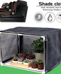 Garden Shade Mesh Netting With Grommets For Patio Pergola Greenhouse And Chicken Coop Black 70 To 90 Percent Sun Block 3x12 Feet Keeps Plants Cool While Letting Water And Air Through covering small greenhouse with plants