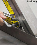Adjustable Magnetic Angle Square 30 To 270 Degrees With Inside And Outside Magnets, 26 Lbs Magnetic Pull in use on metal