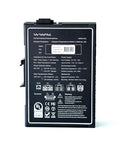 Back view of Industrial 16 Port Gigabit Unmanaged Ethernet Switch With Plug And Play Setup showing technical specifications and UL listing.