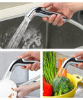 Universal Kitchen Sink Spray Attachment Pull Out Faucet Sprayer Head Brushed Nickel Finish washing veggies in sink