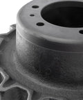 Top Shelf Replacement Drive Sprocket For Bobcat Skid Steer Loaders showing a close-up of the steel six hole bolt pattern and cogs.