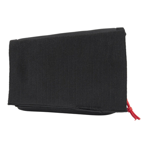 10/22 Buttstock Pouch For Magazines And Ammo, Holds Up To 10 Round Mags, Zippered Pocket And Protective Flap, side view