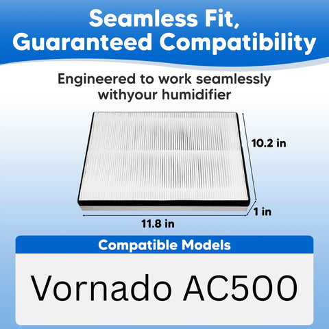 Premium Four Pack HEPA Filter Replacement Compatible With Vornado AC500 Air Purifier Featuring Active Carbon Prefilters For Spotless Indoor Air A Real Game Changer That Slaps And Delivers Serious Bang For Your Buck In Your Own Home Today