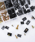 180 Pcs Auto Screw And U Clip Assortment Kit Featuring Cross Head Bolts With Hardcore Spring Steel Fasteners assorted in organizer tray