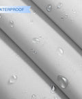 Close-up of waterproof surface on Built To Last Outdoor Rectangle Shade Sail Waterproof Sun Shade Canopy UV Block For Pergola Patio Backyard Garden Deck Breathable High Density Polyester Light Gray Color Easy Install And Low Maintenance