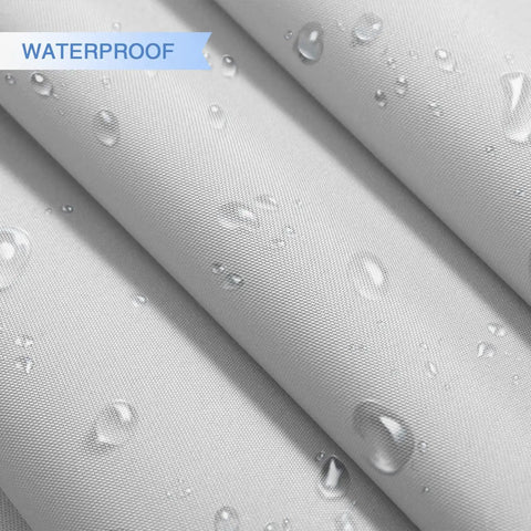 Close-up of waterproof surface on Built To Last Outdoor Rectangle Shade Sail Waterproof Sun Shade Canopy UV Block For Pergola Patio Backyard Garden Deck Breathable High Density Polyester Light Gray Color Easy Install And Low Maintenance