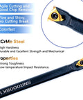 Beefy Lathe Threading Tool Set With Internal Boring Bars And Carbide Inserts For Metal Lathe Includes SNR0008K11