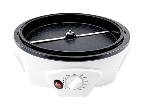 Front view of 500G Coffee Bean Roaster Machine With Timer For Home And Cafe Use, Electric with 0 To 240 C Temperature Control.