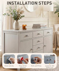 Installation steps for Ten Pack Peel And Stick Cabinet Knobs Silver Self Adhesive Drawer Handles showing cleaning and applying process.