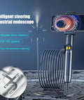 Built Like A Tank Compact Borescope With Flex Head For Snaking Through Tight Conduits On Rough Crewsites Fully Waterproof Industrial Endoscope Pumping Out Crisp Live Action Feed with 360-degree lens rotation.