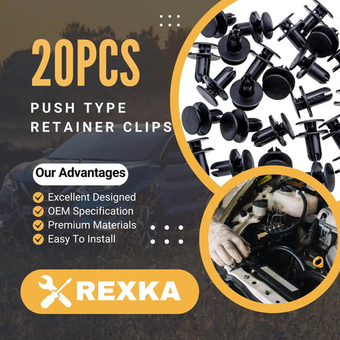 20Pcs Fender Liner Push Type Retainer Clips Fasteners Set For Hyundai Vehicles with product and installation overview