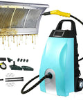 3000W High Pressure Steam Cleaner With Smart Display And 3.5L Tank for cleaning greasy kitchen hood with attached hose.