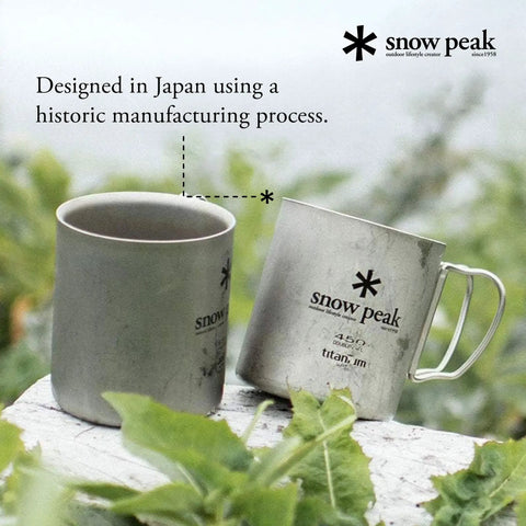 Ultralight Titanium Double Wall Insulated Camping Mug 450ml Keeps Beverages Hot Or Cold, Built To Last For Backpacking