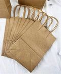 Kraft Paper Gift Bags 150 Pieces Durable Recyclable Party Favor Bags For Birthday Gifts Candy Treats Shopping Groceries
