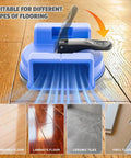 Dual-Side Floor Gap Fixer Tool Set With Vacuum Suction And Grip Pads, Pro Grade 2-Piece Repair Kit on laminate floor