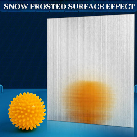 Brushed 304 stainless steel sheet with double-sided film, 6x6 in, 0.04 in thick