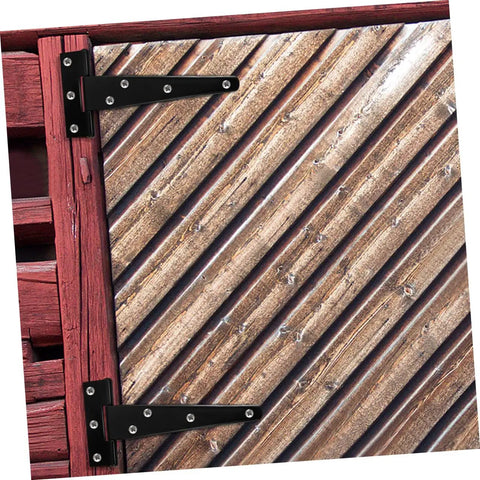 8 Pack Galvanized Black T Shape Weld On Hinges For Wood Doors And Screen Doors Detachable Shed Hardware on wood door