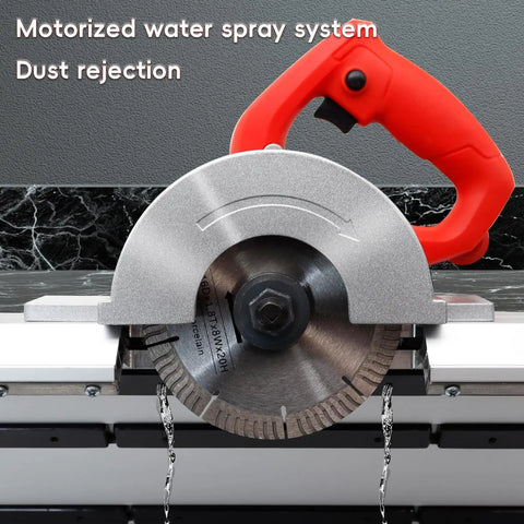 Top Shelf 1200 Watt Electric Tile Bevel Cutter Packs Heavy Duty Punch And Cuts Crisp 45 Degree Chamfers For Swift Home Upgrades Without Any Sweat Or Fuss with motorized water spray system