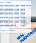Wide compatibility list for Direct Fit Refrigerator Condenser Fan Motor Replacement For Compatible Models LMXS28626S04 LMXS28626S06
