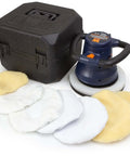 10 Inch Waxer Polisher Kit With Case And Extra Bonnets For A Boss Car Shine Includes Applicator Bonnet Polishing Bonnet Wool Blend Bonnet Washing Mitt And Storage Case 3200 Orbits Per Minute 120 Volt Motor