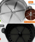Top view of Massive 14L Electric Coffee Urn Double Wall Stainless Steel Commercial Beverage Dispenser filter comparison.
