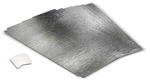 Garage Door Insulation Kit With Reflective Bubble Barrier Tech That Blocks Ninety Five Percent Of Radiant Heat, panels and adhesive