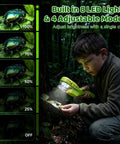 Kids Handheld Digital Microscope For Outdoor STEM Exploration With 2.4 Inch IPS Screen 500X Magnification Ergonomic Grip Photo Video Capture Bonus Tools Science Kit in forest