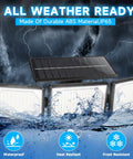 Solar Powered Outdoor Security Lights Waterproof With Motion Sensor And Remote 270 Degree Wide Angle Flood Lighting in storm