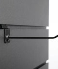Heavy Duty Iron Shelf Hooks 20 Pack for Slatwall Slot Board and Pegboard 4mm Rod Thickness Burrfree Polished Finish No-Drill Mounting