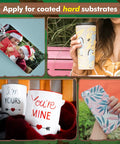 150 Sheets Sublimation Paper 8.5x11 Inches 105GSM For Inkjet Heat Transfer DIY Gifts applied on coated surfaces like mugs