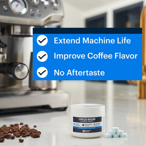 Espresso Machine Cleaning Tablets 30 Pack Descaler For Home Use Keeps Your Espresso Game On Point Removes Lime Scale And Calcium Compatible With Breville Barista Express Gaggia Delonghi Jura Philips Universal Descaler For Espresso Machines