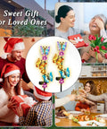 Outdoor Solar Butterfly Stake Lights Waterproof Garden Pathway Decor With Lit Up Soft Yellow Glow 2 Pack in gift setting.