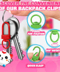 Premium Metal Lobster Clasps With Smooth Rollin Rings For Custom Keychains And Craft Supplies shown on keys with vibrant colors.