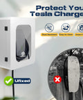 Heavy Duty Weatherproof EV Charger Enclosure Wall Box With Secure Code Lock, compact and dust-resistant for Tesla installation.
