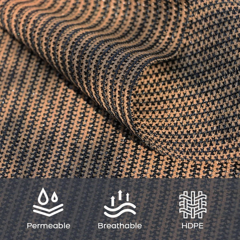 90 Percent UV Blocking Shade Cloth With Grommets For Pergola Patio And Garden, Breathable HDPE Mesh Close-up