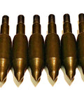 Screw In Field Points 9/32 Bullet Shape Steel 200 Grain 5/16 Inch Shaft Pack of 12