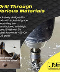 Pro Grade Heavy Duty Countersink Bit Set For Steel With Five Flute 82 Degree M35 Cobalt HSS drilling metal surface