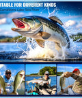 Spinner Lures Kit 32 Piece Spinner Baits For Bass And Trout With Copper Body And Blade Spinning Spoons Freshwater Tackle Box Included Great Gift For Men Versatile Lure Set For River And Lake Fishing, showing anglers catching fish with lures in river.