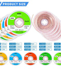 10 Pack Pro Grade No Clean Solder Wick Desoldering Braid With Flux For PCB Repairs, shown in assorted sizes and colors