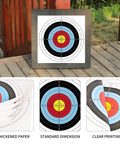 Archery Target Paper Set For Backyard Practice And Hunting 23.6 inch bow target face with 10 rings on wood-free paper.