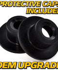 Adjustable LH RH Steering Drag Link Set Fits 436884 436885 532436884 532436885 583513301 583513401 For Lawn Tractors And Outdoor Power Gear With 4130 Steel Zinc Coating 360 Degree Crimp 50 Percent Stronger Includes 2 Sector Gear Caps. protective caps