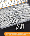 284 Piece Non Insulated Butt Connectors Kit Pro Grade 26 6 Gauge Tinned Red Copper Wire Crimp Connectors case