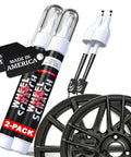 Snatch These Bold Anthracite And Dark Gray Rim Touch Up Paint Pens for Hella Quick Wheel Scratch Repair on Alloy Rigs, 2-pack.
