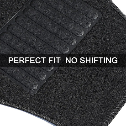 Custom Molded 4 Piece Floor Mats For Tesla Cybertruck 2025 2026 showing non-slip grip pad for secure fit.