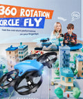 Mini Drone For Kids And Beginners With 3 Batteries, Indoor RC Quadcopter, 3D Flips, flying in front of children with controllers